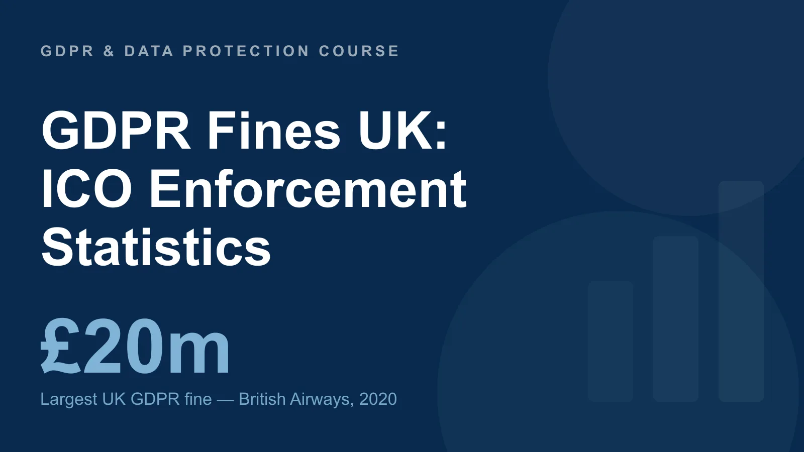 GDPR fines UK — ICO fine and enforcement statistics